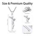 wholesale 925 Sterling Silver Crucifix Cross Jesus Christ Medal Pendant Necklace-0-5