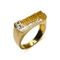 TOUPOP 14K Gold Star Ring Custom Engraved Name Gift-0-0