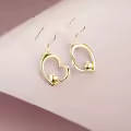 TOUPOP Sterling Silver Heart Dangle Drop Earrings Jewelry Gifts-0-1