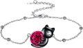 wholesale 14K Gold Pink Crystal Black Cat Pendant Necklace for Women Cats Lover-0-304