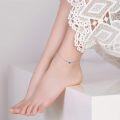 wholesale 925 Sterling Silver Blue Cube Crystal Ankle Anklet for Women and Teen Girls-0-2