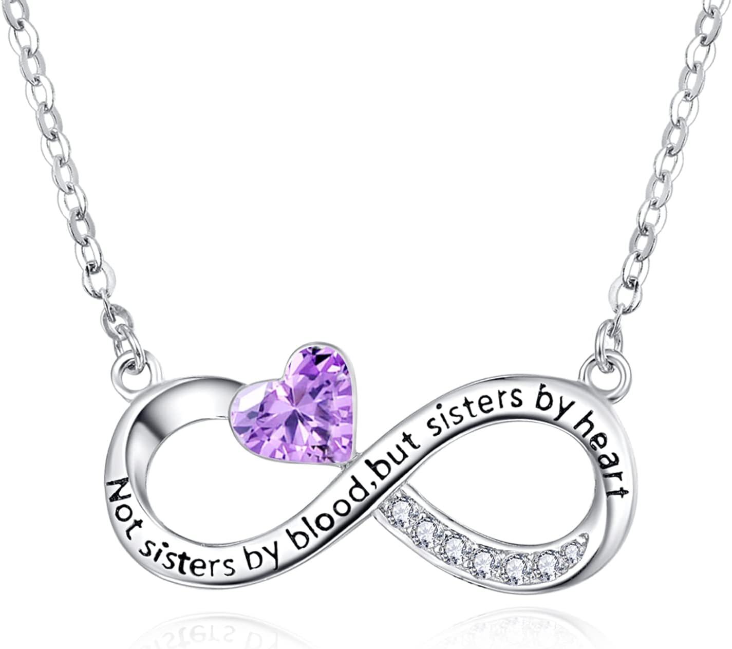  Sterling Silver Best Friend Mother Couple Necklace for Women Sisters Mom Lovers Gift -0-1