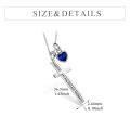 wholesale 925 Sterling Silver Cross Pendant With Blue Opal And Philippians Inscription-0-18