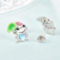 wholesale 925 Sterling Silver Moonstone Frog Stud Earrings for Women - Hypoallergenic -0-1