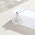 wholesale Sterling Silver Celtic Cross Witches Knot Pendant Necklace Amulet Gift-0-64