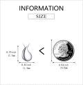 wholesale 925 Sterling Silver Tear Drop Hourglass Cremation Jewelry Keepsake Urn Necklace with Funnel and Fill Tool-0-1