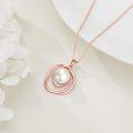 wholesale Sterling Silver White Black Pink Turquoise White Opal Rose Gold Pearl Necklace for Women-0-3