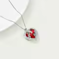 TOUPOP Sterling Silver Crystal I Love You Mom Heart Jewelry Gift-0-3