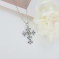 wholesale S925 Sterling Silver Mustard Seed Cross Necklace, 21-30mm, Irish Jewelry Gift for Women & Men-0-4
