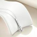 wholesale 925 Sterling Silver Vertical Bar Pendant Necklace Engraved True Friendship Heart Cutout For Women-0-13