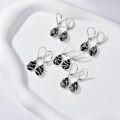 wholesale Black Onyx Earrings 925 Sterling Silver Hummingbird/dragonfly/butterfly/snake/octopus Filigree Dangle Earrings Teardrop Onyx Jewelry Birthday Christmas Gifts For Women -0-4