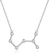 wholesale 925 Sterling Silver Austrian Crystal Zodiac Pendant Necklace - 12 Constellations Astrology s for Women-10.23 - 11.21 (Scorpio)