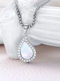 wholesale Sterling Silver Opal Urn Necklace for Ashes Cremation Jewelry-0-44