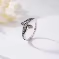 TOUPOP Sterling Silver Mustard Seed Ring Christian Faith Jewelry-0-3