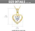 wholesale 14K Gold & Birthstone Heart Necklace - Garnet, Amethyst, Aquamarine, Diamond, Emerald, Alexandrite, Ruby, Peridot, Sapphire, Rose Quartz, Citrine, Blue Topaz - 18mm Elegant Gift for Women-0-5