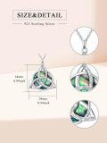 wholesale TOUPOP Celtic Knot/witches Knot Necklace For Women 925 Sterling Silver Trinity Knot Triquetra Abalone Shell Pendant Vintage Irish Jewelry Birthday Christmas Gift To Women Girlfriend Her -0-2