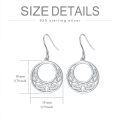wholesale 925 Sterling Silver 925 Celtic Knot Circle Dangle Earrings with Snake Design for Women-0-3