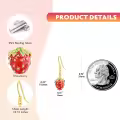 wholesale 925 Sterling Silver Strawberry Drop Earring for Women Gift-0-3