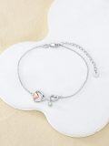 wholesale 925 Sterling Silver Heart Stethoscope Charm Bracelet for Nurses-0-2