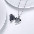 wholesale 925 Sterling Silver Blue Crystal Heart Locket Necklace for Women - Always in My Heart-0-25