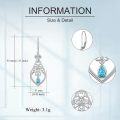 wholesale 925 Sterling Silver Teardrop Filigree Drop Earrings with Blue Turquoise Gemstone s for Her-0-4