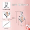 TOUPOP Sterling Silver Infinity Necklace Always My Sister Forever My Friend Jewelry Gift-0-3