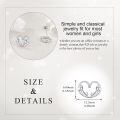 wholesale 925 Sterling Silver Open Heart Stud Earrings White Gold Plated Jewelry For Women-0-1