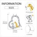wholesale 925 Sterling Silver Heart-Shaped Moon Girl and Dog Pendant Necklace-0-4