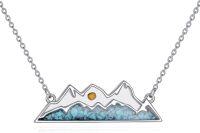wholesale 925 Sterling Silver Mountain Turquoise Pendant Necklaces for Women Christian Gifts-04-Mustard Seed Mountain Turquoise