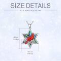 wholesale Sterling Silver Cardinal Pendant Necklace Memorial Sympathy Gift for Women Mom Wife-0-3