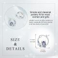 wholesale 925 Sterling Silver Owl Blue Enamel Floral Twist Rope Hoop Earrings For Women-0-5