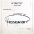 wholesale 925 Sterling Silver Thistle Inlay Bracelet-0-9