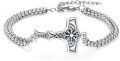 wholesale 925 Sterling Silver Nordic Jewelry - Thor's Hammer and Vegvisir Compass Charm Bracelet  for Men-0-0