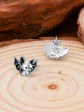wholesale 925 Sterling Silver Halloween Bat Stud Earrings Gothic  for Her-0-4