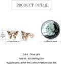 wholesale 925 Sterling Silver Celtic Knot Butterfly Stud Earrings for Women and Girls-0-2
