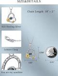 wholesale 925 Sterling Silver YOU ARE MY SUNSHINE Projection Necklace w/ Sunflowers & Crystals - Romantic Gift for Women-0-3