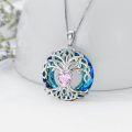 wholesale TOUPOP Gifts For Women 925 Sterling Silver Tree Of Life Birthstone Necklace With Crystal Birthday Jewelry Gifts For Women, Sterling Silver, No Gemstone -0-4