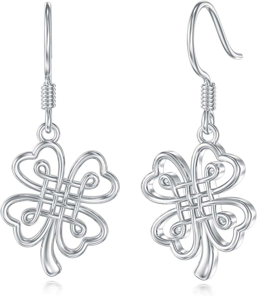 925 Sterling Silver Celtic Knot Heart Drop Earrings Luck Charm°®¶ûÀ¼ÐÒÔËÊÎÆ·ÀñÎï-0-0