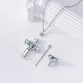 wholesale 925 Sterling Silver Basketball Cremation Urn Keepsake Necklace with Funnel and Fill Tool for Ashes Memorial  for Men & Women-0-3