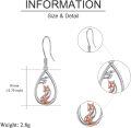 wholesale 925 Sterling Silver Teardrop Fox Drop Earrings - Gifts for Women-0-5
