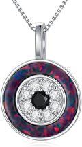wholesale Sterling Silver Evil Eye Pendant Necklace for Women Greek Protection Amulet Gift-0-18