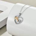wholesale Sterling Silver Stone Horse Pendant Necklace for Women Horse Gift-0-7