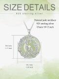 wholesale 14K Gold Sterling Silver Jade Tree of Life Necklace for Women-0-49