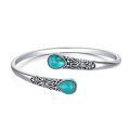 wholesale 925 Sterling Silver Turquoise Filigree Bangle-0-0