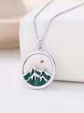 TOUPOP Sterling Silver Mustard Seed Faith Move Mountains Pendant Necklace-0-1