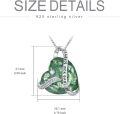 wholesale TOUPOP Heart Pendant Necklace Forever Love Sterling Silver Crystal Birthstone Necklaces Anniversary Jewelry Birthday Gifts For Women -0-4