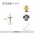 TOUPOP Sterling Silver Cross Jewelry Necklace Gift For Women-0-3