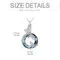 TOUPOP Sterling Silver Blue Crystal Dragonfly Urn Necklace For Ashes-0-4