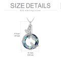 TOUPOP Sterling Silver Blue Crystal Dragonfly Urn Necklace For Ashes-0-4