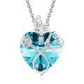 wholesale 925 Sterling Silver Crystal Butterfly Heart Stethoscope Pendant Necklace for Nurses and Doctors Gifts-0-5